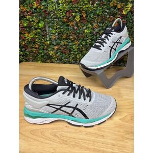 ASICS Gel Kayano 24 Running Shoes Sneakers Mesh Upper T799N Gray Women's 6.5